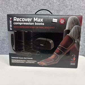 FIER RX Recover Max Heated Compression Boots Leg Recovery Therapy Tested